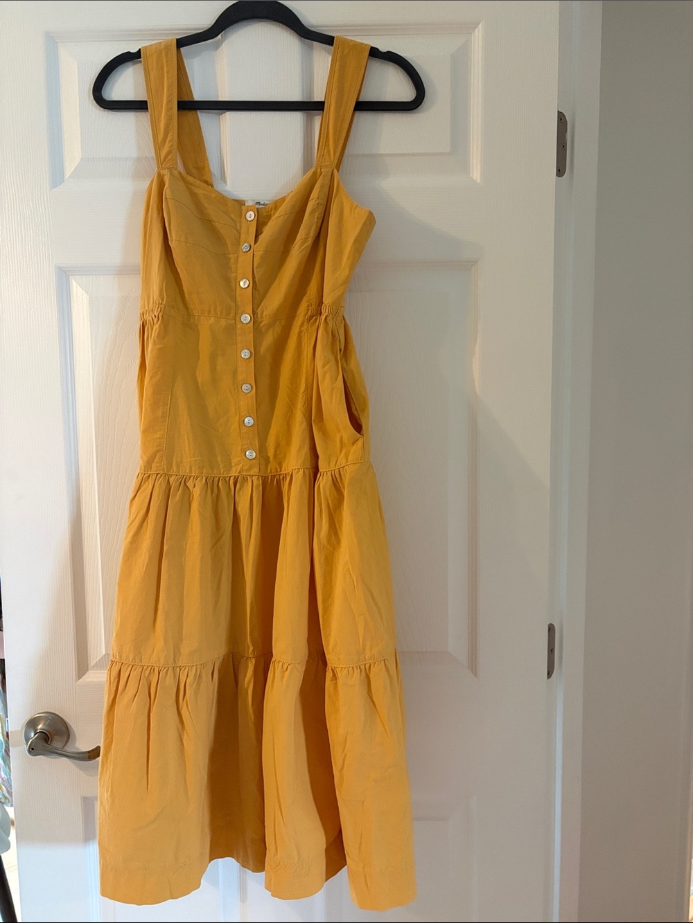 Madewell Tiered Button-Front Sundress